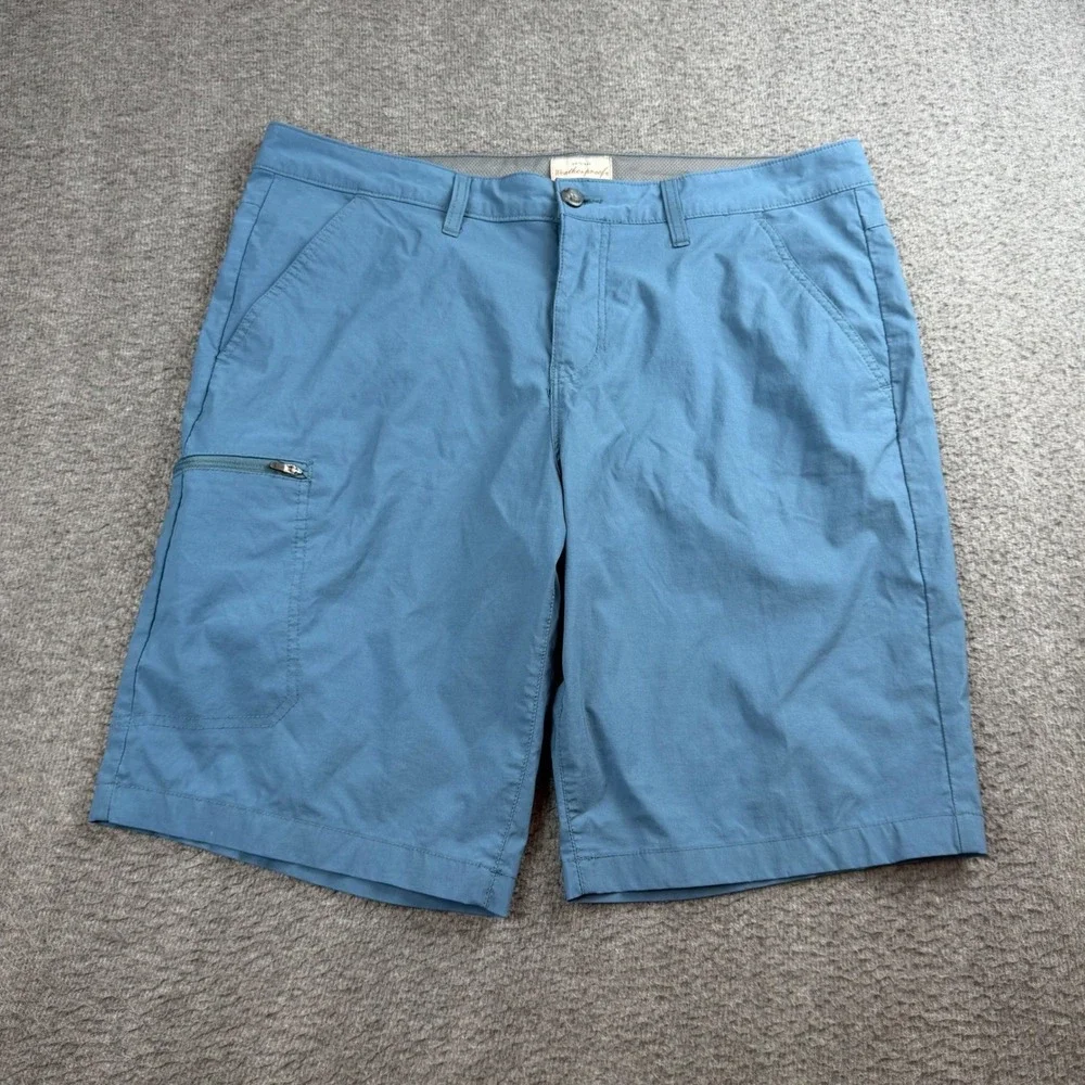 Weatherproof Vintage Shorts Mens 36 Blue Regular Fit Nylon Spandex Cargo 1361276